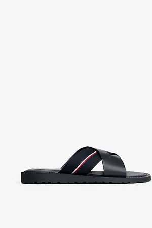 Tommy Hilfiger Ledersandale mit rutschhemmender Sohle