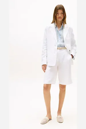 Tommy Hilfiger Tailored Slim Fit Shorts aus Leinenmix