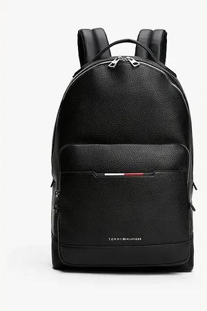 Tommy Hilfiger Rucksack mit Metall-Logo und Narbenstruktur