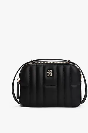 Tommy Hilfiger Gesteppte Kameratasche mit TH-Monogramm