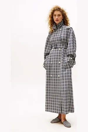 Tommy Hilfiger The Runway Collection Oversized Fit Seidenmix-Trenchcoat