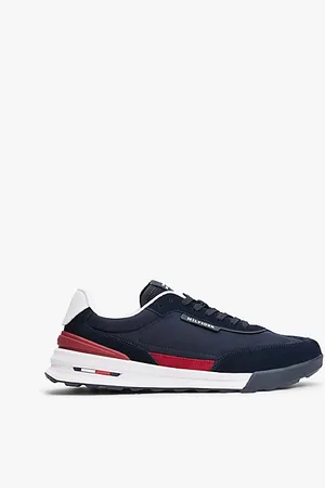 Tommy Hilfiger Retro-Sneaker aus Wildleder-Mix