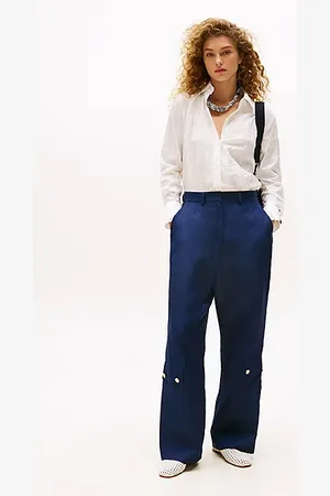 Tommy Hilfiger The Runway Collection Cargohose aus Leinenmix