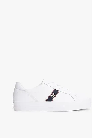 Tommy Hilfiger Ledersneaker mit TH-Monogramm-Emblem