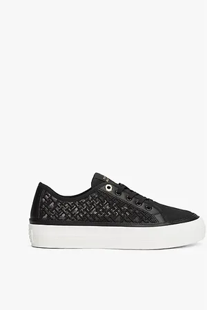 Tommy Hilfiger Mesh-Sneaker mit TH-Monogramm-Stickerei