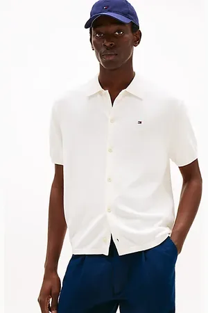 Tommy Hilfiger Regular Fit gestricktes Kurzarm-Overshirt
