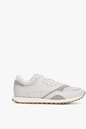 Tommy Hilfiger Logo-Sneaker aus Mesh mit Leder