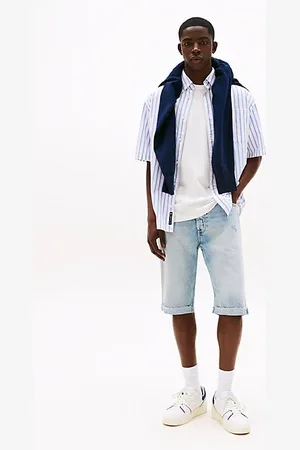 Tommy Hilfiger Ryan Regular Jeansshorts im Used Look