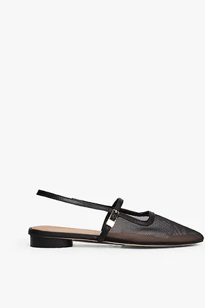 Tommy Hilfiger Slingback-Ballerina aus Mesh mit rundem Absatz
