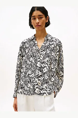 Tommy Hilfiger Relaxed Fit Bluse aus Jacquard