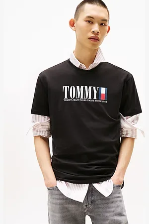 Tommy Hilfiger Rundhals-T-Shirt mit Logo
