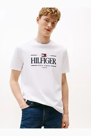 Tommy Hilfiger T-Shirt mit gleichfarbig aufgesticktem Logo