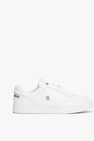 Tommy Hilfiger Court-Ledersneaker mit TH-Monogramm