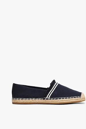 Tommy Hilfiger Canvas-Espadrille mit Fransen