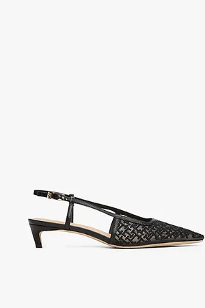 Tommy Hilfiger Slingback-Kitten Heel aus Mesh mit Monogrammen