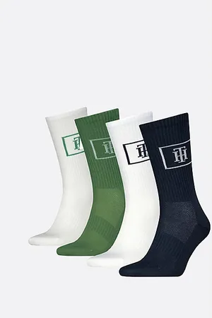 Tommy Hilfiger 4er-Pack Socken mit TH-Monogramm