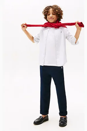 Tommy Hilfiger Hose aus Leinenmix mit Tunnelzug