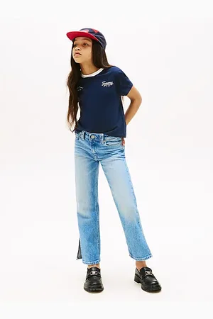 Tommy Hilfiger Straight Leg Girlfriend Jeans mit Fade-Effekt