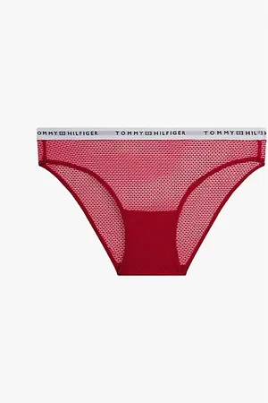 Tommy Hilfiger Spitzen-Slip mit Logo-Taillenbund