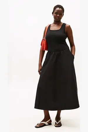 Tommy Hilfiger Curve Slim Fit-and-Flare-Midikleid