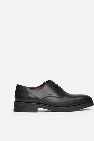 Tommy Hilfiger Derby-Lederschuh mit TH-Monogramm