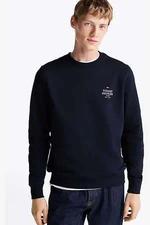 Tommy Hilfiger Rundhals-Sweatshirt mit Wappen auf der Brust