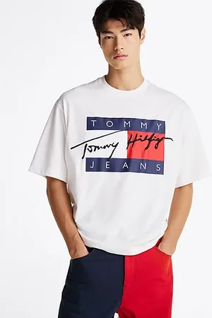 Tommy Hilfiger T-Shirt aus Jersey mit Flag-Logo