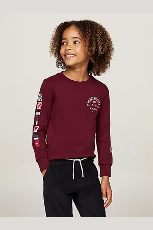 Tommy Hilfiger Langarmshirt mit Flag-Logo