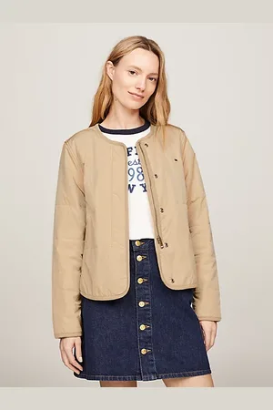 Tommy Hilfiger Wattierte Jacke ohne Kragen mit Jersey-Futter