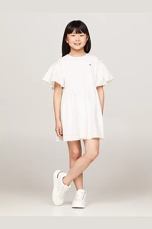 Tommy Hilfiger Fit-and-Flare-Kleid mit Trompetenärmeln