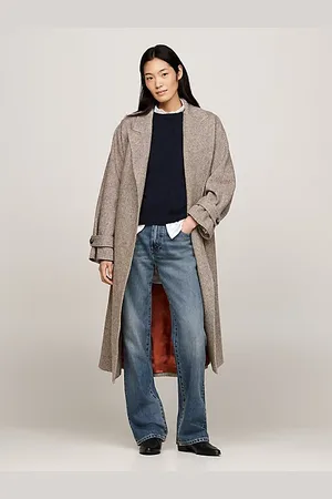 Tommy Hilfiger Oversized Fit Trenchcoat aus reiner Wolle