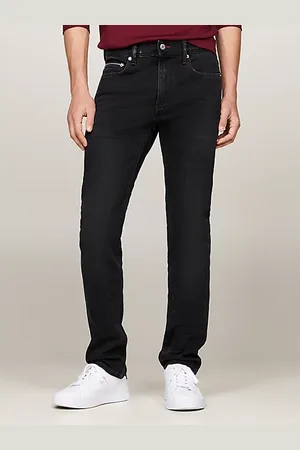 Tommy Hilfiger Bleecker schwarze Slim Jeans mit TH Flex