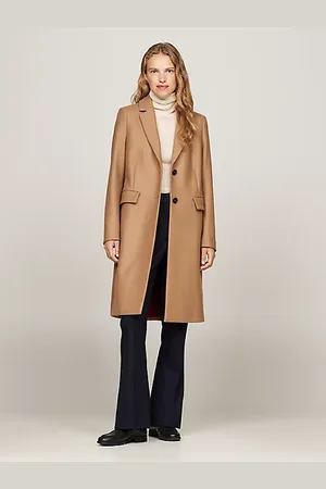 Tommy Hilfiger Einreihiger Mantel mit Kaschmir