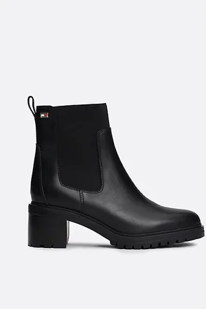 Tommy Hilfiger Chelsea-Boot aus Leder mit Flag aus Emaille