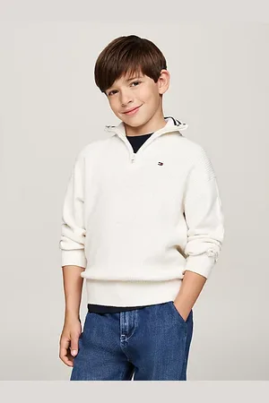 Tommy Hilfiger Rollkragenpullover mit Viertel-Reißverschluss