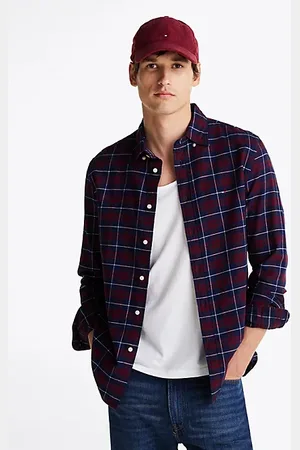 Tommy Hilfiger Regular Fit Hemd aus gebürsteter Baumwolle