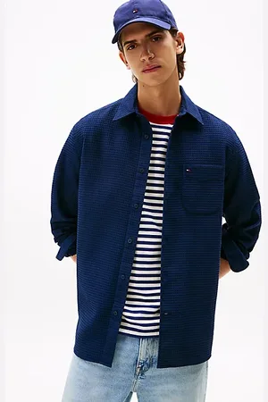 Tommy Hilfiger Relaxed Fit Overshirt aus Waffelstrick