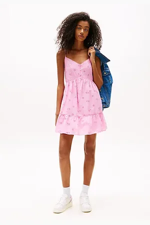 Tommy Hilfiger Relaxed Fit Minikleid mit Lochstickerei