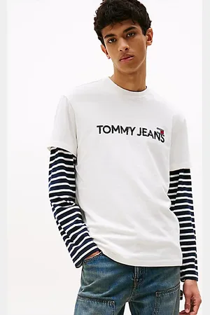 Tommy Hilfiger Rundhals-T-Shirt mit Tommy-Badge