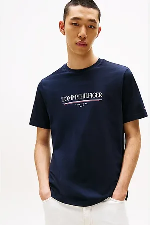 Tommy Hilfiger Rundhals-T-Shirt mit Logo