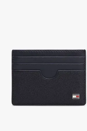 Tommy Hilfiger Kreditkartenetui aus Leder mit Emaille-Flag
