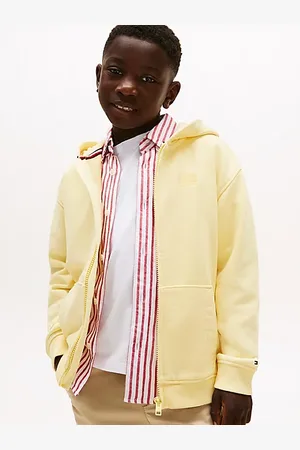Tommy Hilfiger Reißverschluss-Hoodie mit aufgestickter Flag