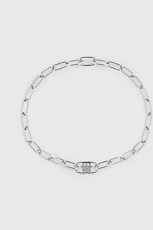 Tommy Hilfiger TH Monogram kurze Edelstahl-Halskette