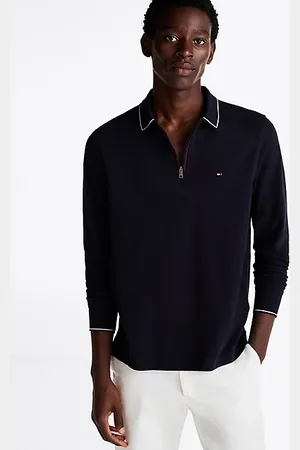 Tommy Hilfiger Langarm-Poloshirt mit Reißverschlussleiste