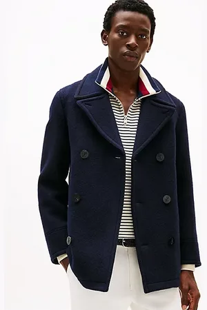 Tommy Hilfiger Zweireihige Cabanjacke mit hohem Wollanteil