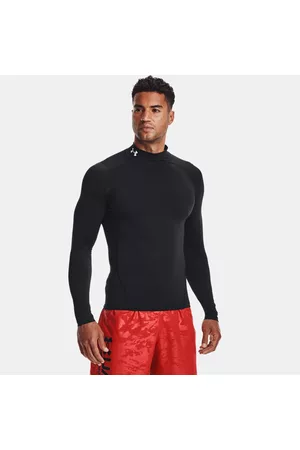 Under Armour HeatGear® Mock Langarm-Oberteil für Herren / Weiß 3XL