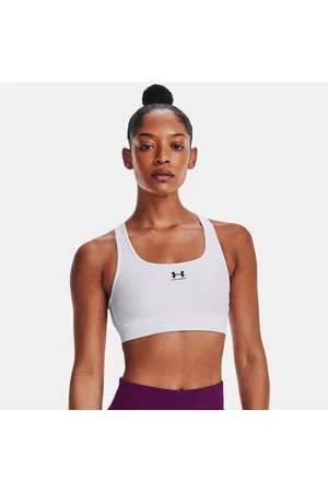 Under Armour HeatGear® Mid Unwattierter Sport-BH für Damen / / Schwarz L