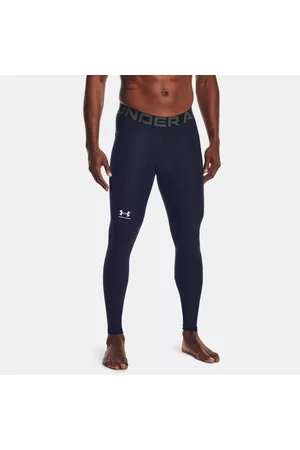 Under Armour HeatGear® Leggings für Herren Midnight Blaue Marine / Weiß L