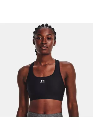 Under Armour HeatGear® Mid Unwattierter Sport-BH für Damen / / Weiß L