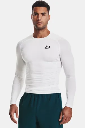 Under Armour HeatGear® Langarm-Oberteil für Herren / Schwarz 3XL